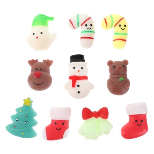 FRCOLOR 10 Stück Teiliges Flexible Weihnachts-quetschspielzeuge aus TPR Stressabbauende Süße Schneemann Weihnachtsbaum-Motive Glatte Oberfläche Sensorisches Party-deko und Erwachsene FRCOLOR 10 Stück Teiliges Flexible Weihnachts-quetschspielzeuge aus TPR Stressabbauende Süße Schneemann Weihnachtsbaum-Motive Glatte Oberfläche Sensorisches Party-deko und Erwachsene von FRCOLOR