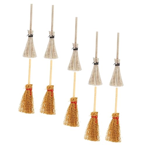 FRCOLOR 10 Stück Teiliges Mini Besen Set aus Puppenhaus Zubehör Miniatur Hexenbesen für Landschaftsdekoration DIY Bastelbedarf Vielseitige Miniatur Requisiten für Puppenhäuser und Micro FRCOLOR 10 Stück Teiliges Mini Besen Set aus Puppenhaus Zubehör Miniatur Hexenbesen für Landschaftsdekoration DIY Bastelbedarf Vielseitige Miniatur Requisiten für Puppenhäuser und Micro von FRCOLOR