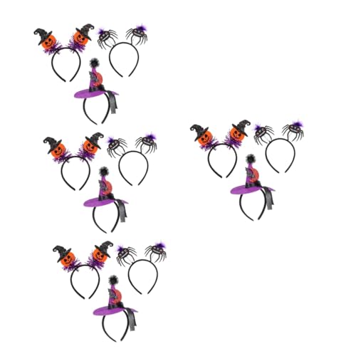 FRCOLOR 12 Stück Party Stirnband Halloween Requisiten Halloween Haar Accessoires Halloween Ornament Lustige Stirnbänder Hut Stirnband Party Kopfschmuck Haarband Halloween Zubehör von FRCOLOR