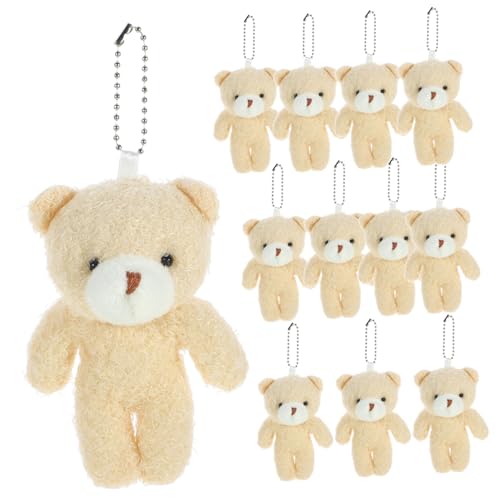 FRCOLOR 12 Stück Teiliges Mini Bär Anhänger aus Weichem Plüsch Tragbarer Bär Schlüsselanhänger für DIY Taschen Kompakter Bären Dekor als Geburtstags und Geschenkdekoration FRCOLOR 12 Stück Teiliges Mini Bär Anhänger aus Weichem Plüsch Tragbarer Bär Schlüsselanhänger für DIY Taschen Kompakter Bären Dekor als Geburtstags und Geschenkdekoration von FRCOLOR
