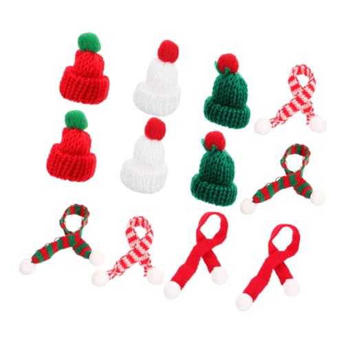 FRCOLOR 12stücke Mini-strickmützen Und Schals Für Bastelarbeiten Weinflaschen-Accessoires DIY-weihnachtsdekorationen Kleine Partyhüte Zum Stricken Miniatur-weihnachtsmützen Für FRCOLOR 12stücke Mini-strickmützen Und Schals Für Bastelarbeiten Weinflaschen-Accessoires DIY-weihnachtsdekorationen Kleine Partyhüte Zum Stricken Miniatur-weihnachtsmützen Für von FRCOLOR