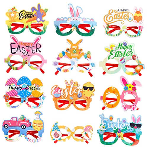 FRCOLOR 12Stücke Bunny Brille Für Ostern Lustige Partydeko Osterbrillen Für Erwachsene Zubehör Für Osterfeiern Festlichkeiten Leicht Tragbar FRCOLOR 12Stücke Bunny Brille Für Ostern Lustige Partydeko Osterbrillen Für Erwachsene Zubehör Für Osterfeiern Festlichkeiten Leicht Tragbar von FRCOLOR