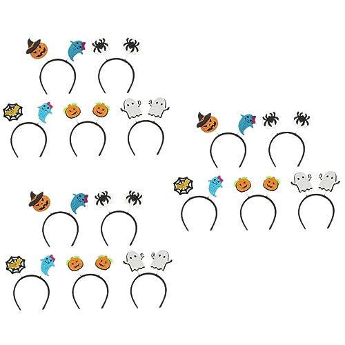 FRCOLOR 15 Stk Kürbis-Geist-Stirnband Kinderkostüme Halloween-Kostüm-Kopfschmuck Haarschmuck halloween kopfschmuck halloween kopfbedeckung Stirnbänder für Frauen Halloween-Haarband Vlies von FRCOLOR