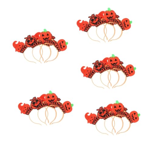 FRCOLOR 15 Stk Kürbis Stirnband Halloween-Kopfschmuck Glitzerstirnbänder für damen halloween haarspangen haarspange halloween Party-Stirnbänder für Halloween Stirnband für Festival Plastik von FRCOLOR