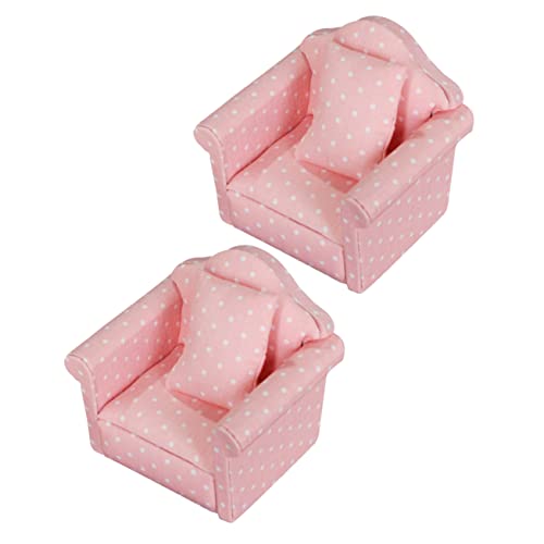 FRCOLOR 2 Sätze Maßstab Mini Sofa mit Kissen Kindgerechtes aus Hochwertigem Langlebig und Realistisch für Kinderzimmer und Kreative Spielszenen FRCOLOR 2 Sätze Maßstab Mini Sofa mit Kissen Kindgerechtes aus Hochwertigem Langlebig und Realistisch für Kinderzimmer und Kreative Spielszenen von FRCOLOR