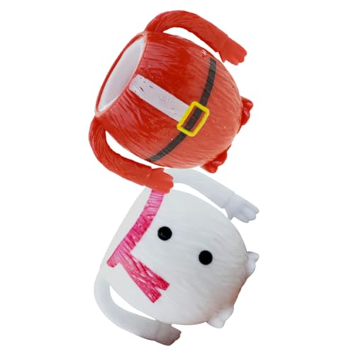 FRCOLOR 2 Stück Cartoon Weihnachts Lustige Weihnachtsmann Schneemann Figuren Stressabbauendes Dehnbares TPR Material Nikolausgeschenk für Erwachsene FRCOLOR 2 Stück Cartoon Weihnachts Lustige Weihnachtsmann Schneemann Figuren Stressabbauendes Dehnbares TPR Material Nikolausgeschenk für Erwachsene von FRCOLOR