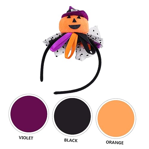 FRCOLOR 2 Stück Halloween-Kürbis-Stirnband Dekorationen Kostüme für Erwachsene lustige Haarreifen halloween haarspangen haarspange halloween Halloween-Kopfschmuck gefälschte Haare von FRCOLOR