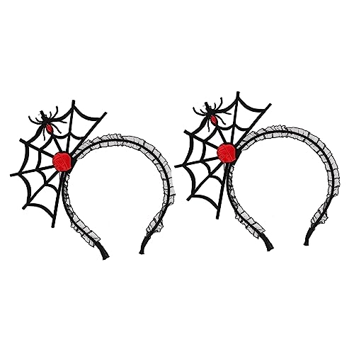 FRCOLOR 2 Stück Halloween Stirnband Halloween Zubehör Haarschmuck Cosplay Haar Accessoires Haarreifen Cosplay Kopfschmuck Party Kopfbedeckungen Haardekor Lustige Stirnbänder von FRCOLOR