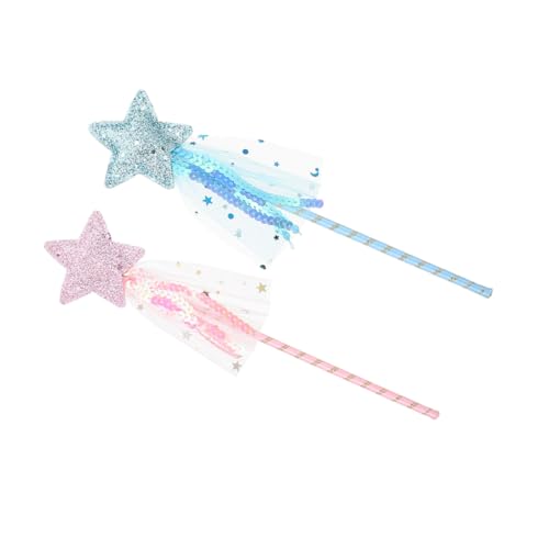 FRCOLOR 2 Stück Teiliges Feenstab Fünfzackigem Stern Leichte und Handfreundliche Feenstäbe für Dekorative Feenparty Geeignet für Halloween Geburtstagsfeiern und Bühnenauftritte FRCOLOR 2 Stück Teiliges Feenstab Fünfzackigem Stern Leichte und Handfreundliche Feenstäbe für Dekorative Feenparty Geeignet für Halloween Geburtstagsfeiern und Bühnenauftritte von FRCOLOR