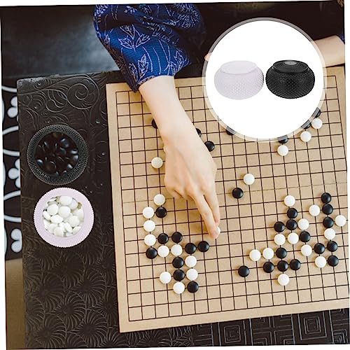FRCOLOR 2 Stück Teiliges Go Schachstein Aufbewahrungsbox mit Deckel Staubdichtes Kunststoffbehälter Kleine Praktische Spielstein Organizer Kompakte Aufbewahrungsbox für Go Schach FRCOLOR 2 Stück Teiliges Go Schachstein Aufbewahrungsbox mit Deckel Staubdichtes Kunststoffbehälter Kleine Praktische Spielstein Organizer Kompakte Aufbewahrungsbox für Go Schach von FRCOLOR