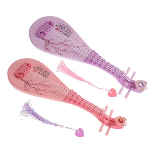 FRCOLOR 2stücke Miniatur-chinesisches Musikinstrument Im Vintage-Stil Pipa-Modell Kinderspielzeug Zur Musikalischen Früherziehung Puppenhaus-Dekoration Klang Und Lichtfunktionen Für FRCOLOR 2stücke Miniatur-chinesisches Musikinstrument Im Vintage-Stil Pipa-Modell Kinderspielzeug Zur Musikalischen Früherziehung Puppenhaus-Dekoration Klang Und Lichtfunktionen Für von FRCOLOR