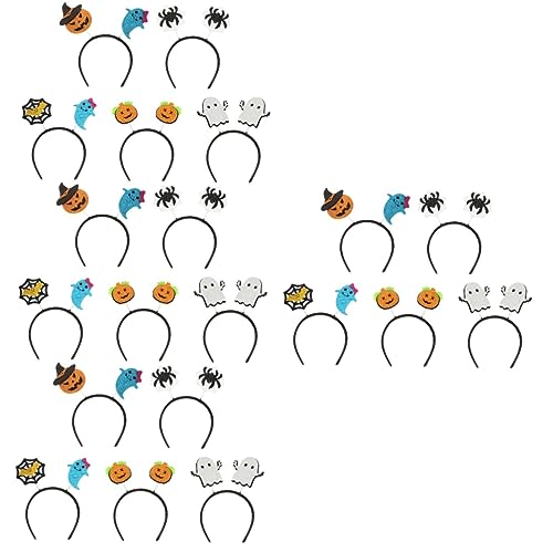 FRCOLOR 20 Stk Kürbis-geist-stirnband Halloween-haar-accessoire Make-up-haarband Halloween-kopfschmuck Halloween-kostüm-kopfschmuck Halloween-kopfhörer Haarschmuck Kinderkostüme Vlies von FRCOLOR