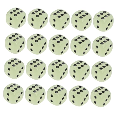 FRCOLOR 20 Stück Teiliges Leuchtende Sechsseitige Würfel Kreative Nachtlicht Spielwürfel für Familien Bar Ktv Tragbare Spielzeugwürfel für Geselliges FRCOLOR 20 Stück Teiliges Leuchtende Sechsseitige Würfel Kreative Nachtlicht Spielwürfel für Familien Bar Ktv Tragbare Spielzeugwürfel für Geselliges von FRCOLOR