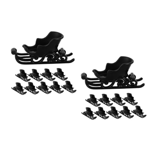 FRCOLOR 20 Stück Teiliges Mini Kunststoff Miniatur Weihnachtsdeko Tischornament Puppenhaus-Schlitten DIY Bastelzubehör für Festliche Schneelandschaften und Weihnachtszentren FRCOLOR 20 Stück Teiliges Mini Kunststoff Miniatur Weihnachtsdeko Tischornament Puppenhaus-Schlitten DIY Bastelzubehör für Festliche Schneelandschaften und Weihnachtszentren von FRCOLOR