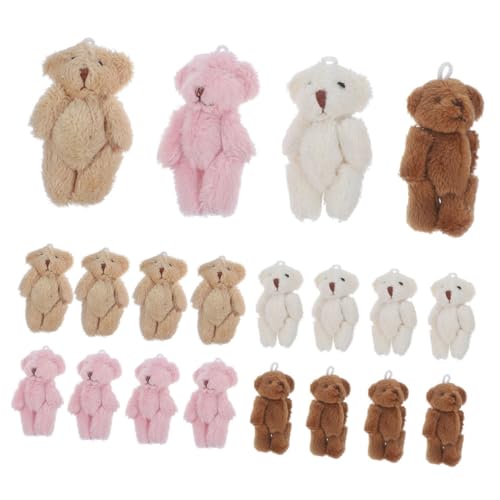 FRCOLOR 20 Stück Teiliges Mini Plüschbären in Mehrfarben Weiche Kleine Stofftiere als Shower Deko Schlüsselanhänger Zubehör Niedliche Kleine Plüschtiere für Partygeschenke und Bastelideen FRCOLOR 20 Stück Teiliges Mini Plüschbären in Mehrfarben Weiche Kleine Stofftiere als Shower Deko Schlüsselanhänger Zubehör Niedliche Kleine Plüschtiere für Partygeschenke und Bastelideen von FRCOLOR