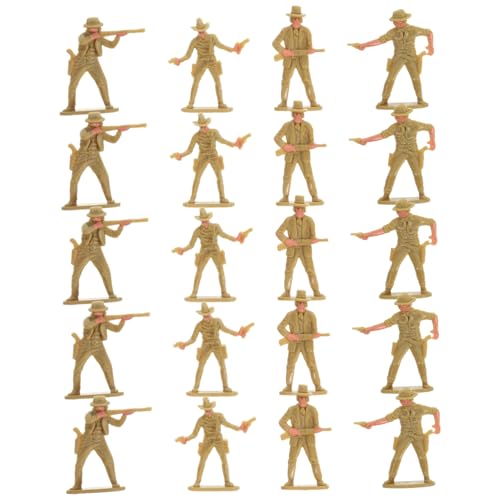 FRCOLOR 20 Stück Teiliges Western Cowboy Miniatur Figuren Kunststoff Western Cowboy Modelle für Sandtisch Dekorationen und Rollenspiele Robuste Desktop Landschaftsdeko FRCOLOR 20 Stück Teiliges Western Cowboy Miniatur Figuren Kunststoff Western Cowboy Modelle für Sandtisch Dekorationen und Rollenspiele Robuste Desktop Landschaftsdeko von FRCOLOR