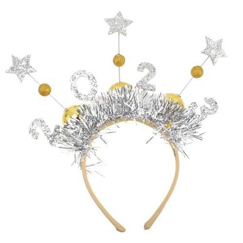 FRCOLOR 2023 Neujahrsstirnband neujahr haarband Stirnbänder kompaktes lustiges Stirnband hair-band hair band Kopfbedeckung für die Silvesterparty Haarschmuck für die Neujahrsparty Vlies von FRCOLOR