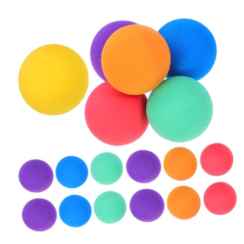 FRCOLOR 24 Stück Teiliges Eva Schaumstoffbälle Weiche Mini Stressbälle für Bunte Schwammbälle zum Greifen und Fördert Motorik und Stressabbau Indoor und Partygeschenk FRCOLOR 24 Stück Teiliges Eva Schaumstoffbälle Weiche Mini Stressbälle für Bunte Schwammbälle zum Greifen und Fördert Motorik und Stressabbau Indoor und Partygeschenk von FRCOLOR