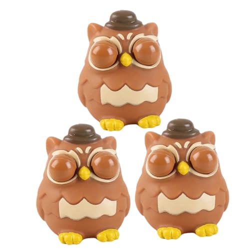 FRCOLOR 3 Stück Teiliges Eule Stressabbau Weiches Dehnbares Squeeze Toy für Büro und Zuhause Anti Stress Kuscheltier Perfektes zur Entspannung und Emotionalen Beruhigung FRCOLOR 3 Stück Teiliges Eule Stressabbau Weiches Dehnbares Squeeze Toy für Büro und Zuhause Anti Stress Kuscheltier Perfektes zur Entspannung und Emotionalen Beruhigung von FRCOLOR