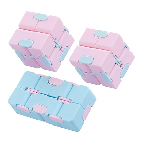 FRCOLOR 3 Stück Teiliges Kreatives Infinite Cube Stressabbau Würfel für Erwachsene Tragbares Gehirntraining Fingerfertigkeit Förderndes Farbige Drehpuzzle zum Entspannen Zufällige Farbe FRCOLOR 3 Stück Teiliges Kreatives Infinite Cube Stressabbau Würfel für Erwachsene Tragbares Gehirntraining Fingerfertigkeit Förderndes Farbige Drehpuzzle zum Entspannen Zufällige Farbe von FRCOLOR