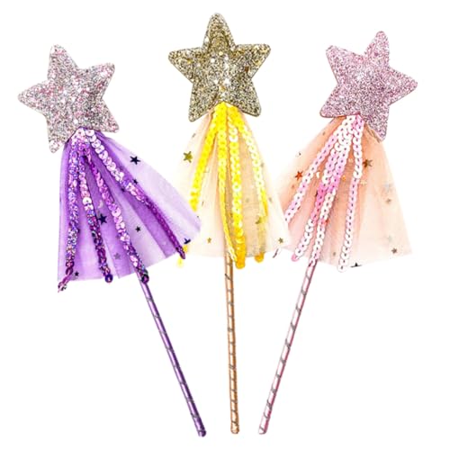 FRCOLOR 3 Stück Teiliges Sternförmiger Feenstäbe für Mädchen Dekorative Hexenstäbe mit Netzstoff Leuchtende Magiestäbe für Kindergeburtstag Kostüm Bühnenauftritte und Rollenspiele FRCOLOR 3 Stück Teiliges Sternförmiger Feenstäbe für Mädchen Dekorative Hexenstäbe mit Netzstoff Leuchtende Magiestäbe für Kindergeburtstag Kostüm Bühnenauftritte und Rollenspiele von FRCOLOR