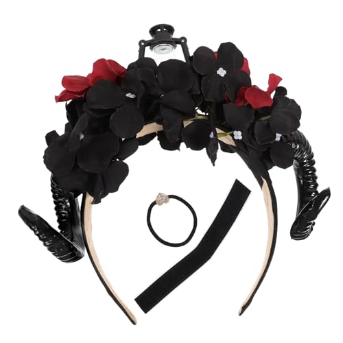 FRCOLOR 3St Halloween kopfhoerer gruselige kostüme cosplays die festu Cosplay Kopfschmuck Gothic-Kopfbedeckung Stirnband aus Schafshorn Hörner Cosplay Gothic-Stirnbänder Plastik von FRCOLOR