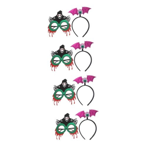 FRCOLOR 4 Sätze Halloween-Dekorationen Haarband kopfschmuck Halloween-Sonnenbrille Halloween-Partygeschenke Halloween-Haarschmuck zur Dekoration Stirnband im Halloween-Stil das Haustier von FRCOLOR