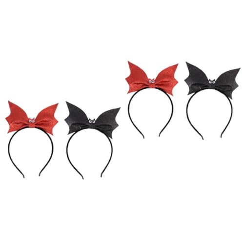 FRCOLOR 4 Stück Fledermaus Stirnband Spinnen-Stirnband Cosplay-Stirnbänder Halloween-Kopfhörer halloween haarschmuck halloween kopfschmuck Haarreifen Cosplay-Fledermaus-Kopfschmuck Stoff von FRCOLOR