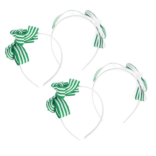 FRCOLOR 4 Stück St. Patricks Day patrick s day dekorationen Patricks Day Kopfschmuck fasching haarschmuck faschings haarschmuck Haarband Bowknot-Kopfreifen Festival-Party-Kopfbedeckung von FRCOLOR