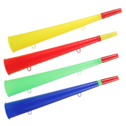 FRCOLOR 4 Stücke Stadion Trompete Kunststoff Geräuschemacher für Sportveranstaltungen Lustige Spielzeugtrompete für Kinder Einfach zu Tragen für Fußballspiele und Partys FRCOLOR 4 Stücke Stadion Trompete Kunststoff Geräuschemacher für Sportveranstaltungen Lustige Spielzeugtrompete für Kinder Einfach zu Tragen für Fußballspiele und Partys von FRCOLOR