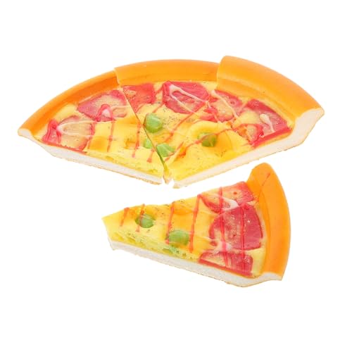 FRCOLOR 4 Stück Teiliges Realistisches Pizza Scheiben Modell aus PU Täuschend Echte Käse Pizza Dekofigur für Partys Küchenornament Leicht und Vielseitig für Spielküche und Display FRCOLOR 4 Stück Teiliges Realistisches Pizza Scheiben Modell aus PU Täuschend Echte Käse Pizza Dekofigur für Partys Küchenornament Leicht und Vielseitig für Spielküche und Display von FRCOLOR