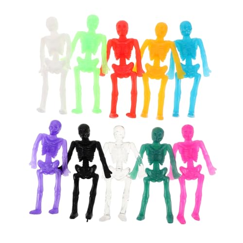FRCOLOR 40 Stück Klebrige Dehnbare Mini Skelett Figuren aus Weichem TPR Gummi Realistisch Gestaltet als Halloween Scherzartikel und Partygoodies für Klassenzimmer FRCOLOR 40 Stück Klebrige Dehnbare Mini Skelett Figuren aus Weichem TPR Gummi Realistisch Gestaltet als Halloween Scherzartikel und Partygoodies für Klassenzimmer von FRCOLOR