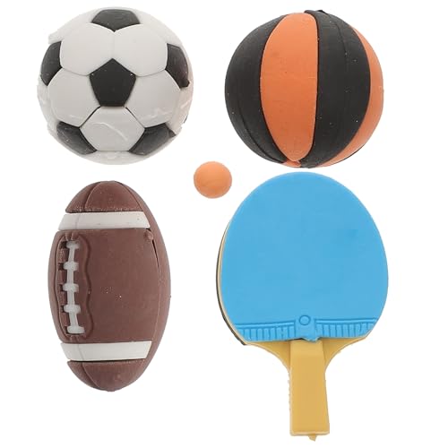 FRCOLOR 4Stücke Miniatur Sportmodell Fußball Basketball Rugby Tischtennis für Puppenhaus Dekoration und Miniaturspielzeug Aus Hochwertigem Langlebigem Material FRCOLOR 4Stücke Miniatur Sportmodell Fußball Basketball Rugby Tischtennis für Puppenhaus Dekoration und Miniaturspielzeug Aus Hochwertigem Langlebigem Material von FRCOLOR