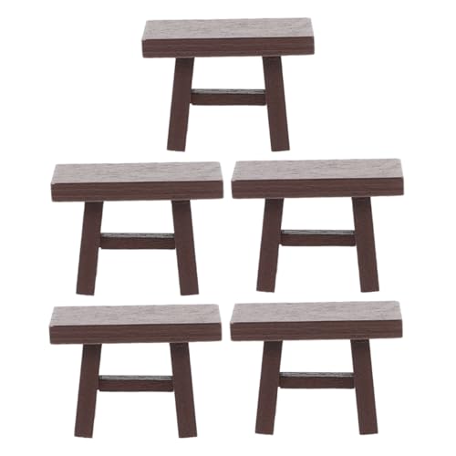 FRCOLOR 5stücke Kleiner Stuhl Aus Holz Für Puppenhaus Miniaturmöbel Im Vintage-Stil Kompaktes Zubehör Für Kleine Häuser Detailreiche Puppenhaushocker Skaliertes Mini-möbel Für FRCOLOR 5stücke Kleiner Stuhl Aus Holz Für Puppenhaus Miniaturmöbel Im Vintage-Stil Kompaktes Zubehör Für Kleine Häuser Detailreiche Puppenhaushocker Skaliertes Mini-möbel Für von FRCOLOR