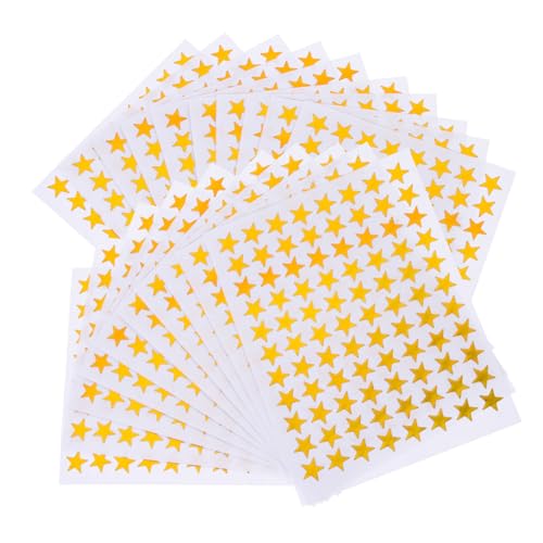 FRCOLOR 50 Blatt Kleine Fünfzackige Sternaufkleber Belohnungssticker für Schule Kindergarten Motivationssticker Sicher Langlebig für Lehrer Eltern und Schüler FRCOLOR 50 Blatt Kleine Fünfzackige Sternaufkleber Belohnungssticker für Schule Kindergarten Motivationssticker Sicher Langlebig für Lehrer Eltern und Schüler von FRCOLOR