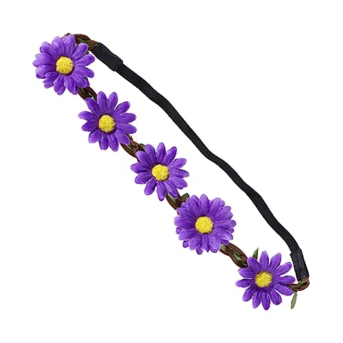 FRCOLOR 5st Haarschmuck Mit Blumen Tropische Partydekorationen Hawaiianische Partyartikel Blumenkopfbedeckungen Hawaiianisches Haar Tropische Dekorationen Hawaiianische Haarspangen Violett von FRCOLOR