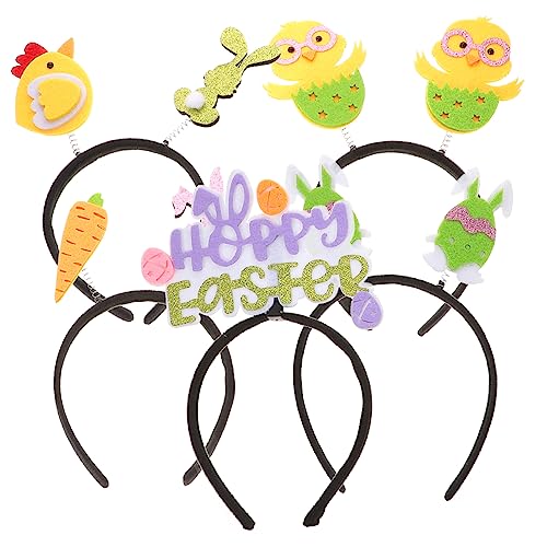 FRCOLOR 5st Ostern Stirnband Mädchen Stirnbänder -stirnband Haarschleifen Für Mädchen Stirnbänder Für Mädchen Stirnbänder Haarschmuck Für Mädchen Haarband Frühlingsdeko Gefühlt von FRCOLOR