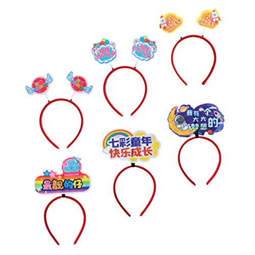 FRCOLOR 6 Stk Stirnband Kopfschnalle Stirnband für Cartoon-Stirnband Haarband Weihnachten Haarband Stirnband für Foto-Requisite Kopfschmuck für Kinderpartys Plastik von FRCOLOR