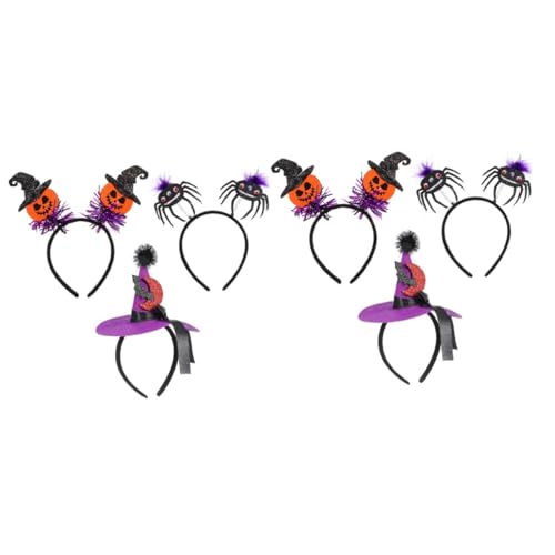 FRCOLOR 6 Stück Party Stirnband Hut Stirnband Halloween Requisiten Halloween Stirnband Für Erwachsene Kopfschmuck Für Erwachsene Party Kopfschmuck Damen Stirnbänder Halloween von FRCOLOR