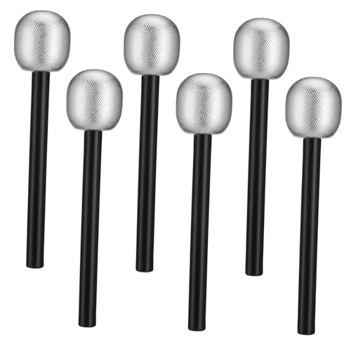 FRCOLOR 6 Stück Simulierte Mikrofonprops Simulation Halloween -Dekorationen Mikrofon für Cosplay Fälschung gefälscht vorgeben mikrofon für Party gefallen Nuobestie Silber FRCOLOR 6 Stück Simulierte Mikrofonprops Simulation Halloween -Dekorationen Mikrofon für Cosplay Fälschung gefälscht vorgeben mikrofon für Party gefallen Nuobestie Silber von FRCOLOR