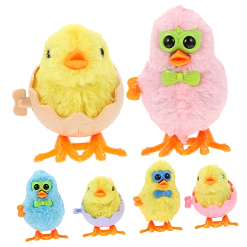 FRCOLOR 6 Stück Teiliges Aufziehspielzeug Küken Buntes Mechanisches Laufspielzeug für Lustige Ostergeschenke und Party Mitgebsel Kleines Handliches für Mädchen und Jungen FRCOLOR 6 Stück Teiliges Aufziehspielzeug Küken Buntes Mechanisches Laufspielzeug für Lustige Ostergeschenke und Party Mitgebsel Kleines Handliches für Mädchen und Jungen von FRCOLOR