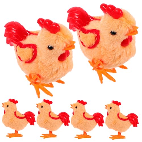 FRCOLOR 6 Stück Teiliges Aufziehspielzeug für Wind up Plüsch hahn mit Buntem Design Batteriefrei als Party mitgebsel Bewegungsspielzeug für Jungen und Mädchen Zufällige Zufällige Farbe FRCOLOR 6 Stück Teiliges Aufziehspielzeug für Wind up Plüsch hahn mit Buntem Design Batteriefrei als Party mitgebsel Bewegungsspielzeug für Jungen und Mädchen Zufällige Zufällige Farbe von FRCOLOR
