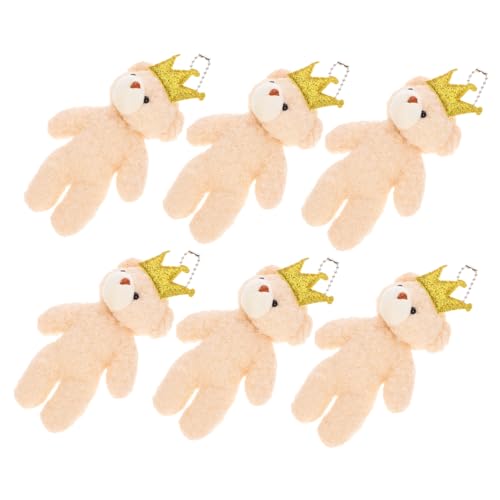 FRCOLOR 6 Stück Teiliges Mini Bär Schlüsselanhänger Plüsch Anhänger Flauschig Kuscheltier DIY Deko für Rucksack Tasche Hochzeit Party Mitgebsel FRCOLOR 6 Stück Teiliges Mini Bär Schlüsselanhänger Plüsch Anhänger Flauschig Kuscheltier DIY Deko für Rucksack Tasche Hochzeit Party Mitgebsel von FRCOLOR