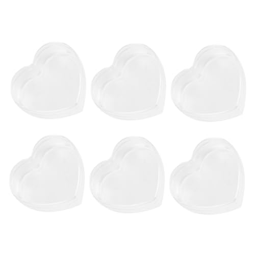 FRCOLOR 6 Stück Teiliges Mini Herz Aufbewahrungsbox aus Klarem Acryl Kleine Dekorative Organizer für Puppenhaus Sichere Mini Aufbewahrungsbox für Schmuck Bastelartikel und Kleine FRCOLOR 6 Stück Teiliges Mini Herz Aufbewahrungsbox aus Klarem Acryl Kleine Dekorative Organizer für Puppenhaus Sichere Mini Aufbewahrungsbox für Schmuck Bastelartikel und Kleine von FRCOLOR