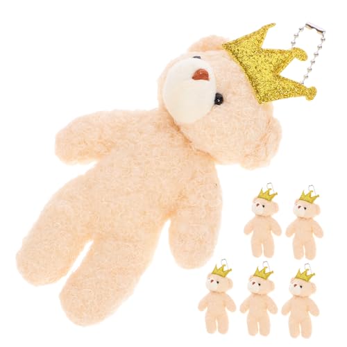 FRCOLOR 6 Stück Teiliges Mini Plüschbär Kuscheliges Weiches Stofftier in Bärform Kleine Anhänger für DIY Schlüsselanhänger und Taschen Charmante kleine Bären als und Dekoration FRCOLOR 6 Stück Teiliges Mini Plüschbär Kuscheliges Weiches Stofftier in Bärform Kleine Anhänger für DIY Schlüsselanhänger und Taschen Charmante kleine Bären als und Dekoration von FRCOLOR