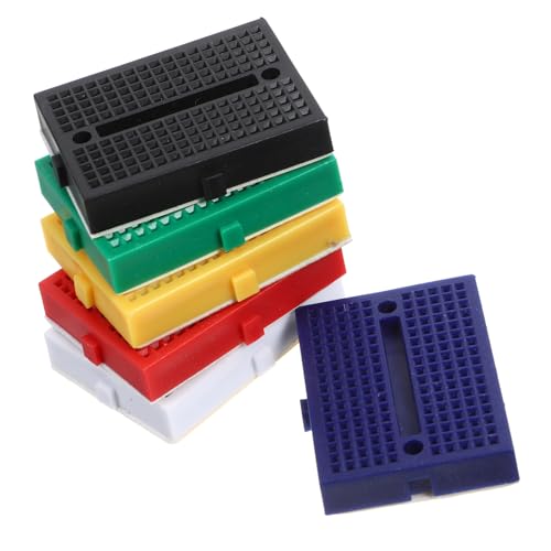 FRCOLOR 6 Stück Teiliges Mini Steckbrett Kleine Lötfreie Experimentierplatine für Wissenschaftliche Schaltungen Langlebig und Verformungsbeständig FRCOLOR 6 Stück Teiliges Mini Steckbrett Kleine Lötfreie Experimentierplatine für Wissenschaftliche Schaltungen Langlebig und Verformungsbeständig von FRCOLOR