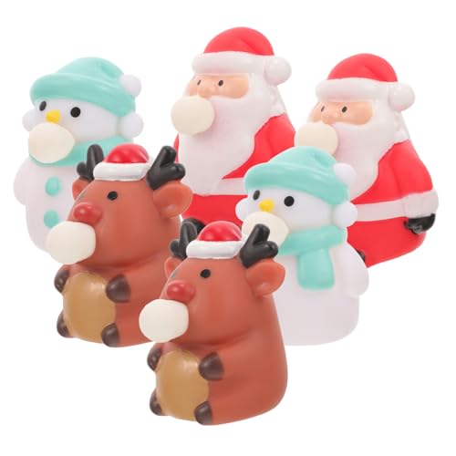 FRCOLOR 6 Stück Teiliges Niedlicher Weihnachts-Squeeze-spielzeuge aus Langlebigem und TPR Flexible Stressbälle in Form von Santa Schneemann und Rentier für Partys und Festliche Dekoration FRCOLOR 6 Stück Teiliges Niedlicher Weihnachts-Squeeze-spielzeuge aus Langlebigem und TPR Flexible Stressbälle in Form von Santa Schneemann und Rentier für Partys und Festliche Dekoration von FRCOLOR