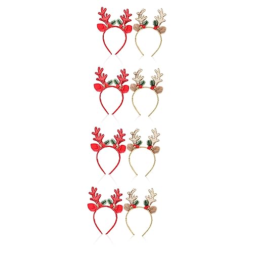 FRCOLOR 8 Stk Elch Stirnband Weihnachtsaccessoires für Frauen Weihnachtsstirnband für Mädchen weihnachts kopfschmuck weihnachtskopfschmuck Weihnachtsstirnband für Kinder Elch-Stirnband von FRCOLOR