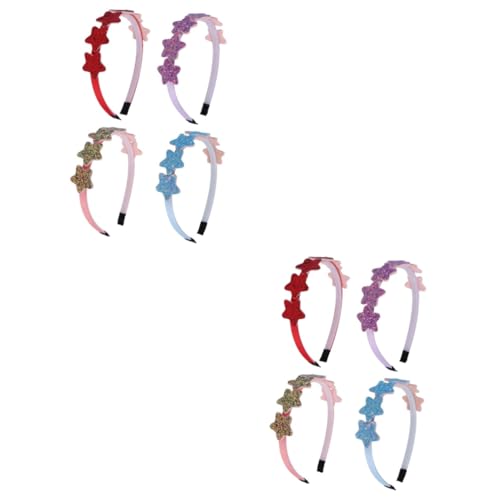 FRCOLOR 8 Stk Stirnband mit Pailletten haloween kostüme kinder haarreif kinder activity Haaraufsätze Regenbogenstern Haarband Haarbänder Sterne Haarreifen Haarschmuck mit Pailletten von FRCOLOR