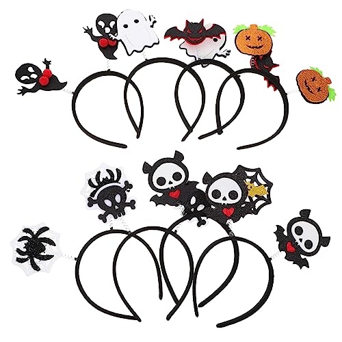 FRCOLOR 8St Halloween-Stirnband Kostüme Cartoon-Haarband Geister-Stirnband Halloween-Haarspange Maske halloween haarreifen halloween headband Party-Kopfbedeckung gruseliges Stirnband Vlies von FRCOLOR